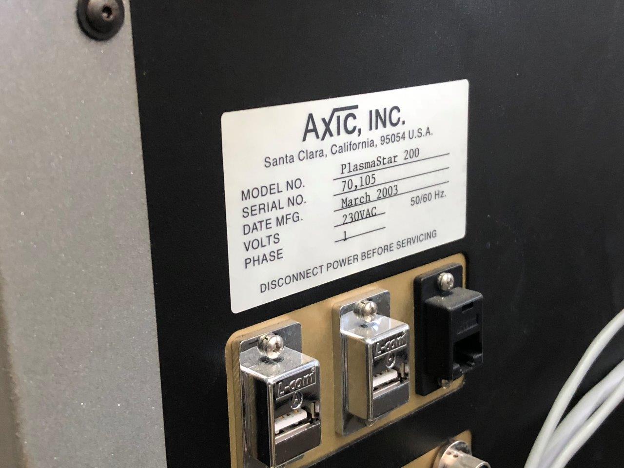 Used Axic Plasmamaster 200 Barrel Plasma Cleaner