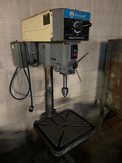 Used Rockwell Pedestal Drill Press 20 Series No: 70-6X0