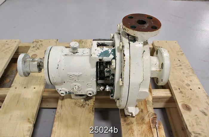 Used Goulds 3196 Goulds 3196, 1X1.5X8, 5 Vane Impeller,7.25" Diameter Impeller, Ductile Iron Impeller, Ductile Iron Casing, Ductile Iron Stuffing Box, Mechanical Seal, St Power End #25024