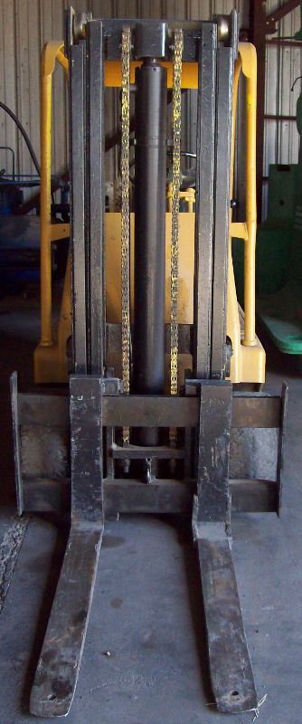 Used 8,000 lb. Hyster Model S80B Forklift; Solid Tire; Propane; Manual Transmission; Good Runner