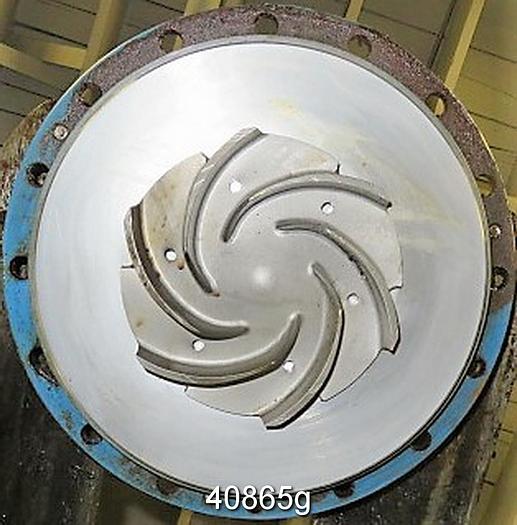 Used Goulds 3196 3x4x14, SS Casing, 6-Vane 8" SS Impeller #40865