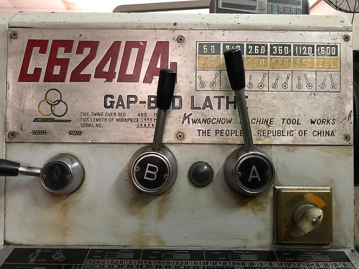Used CHINA BRAND C6240A MANUAL LATHE MACHINE