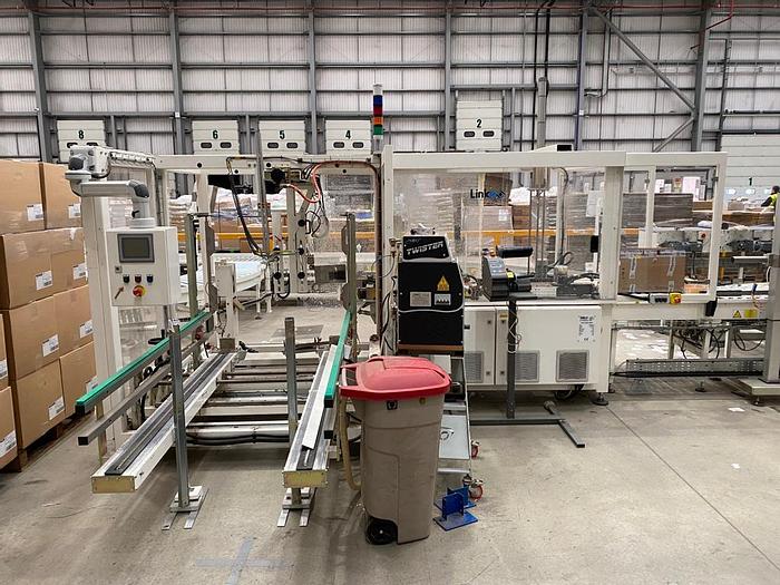 Used 2016 LINKX Complete carton / box forming, packing, sealing / gluing system