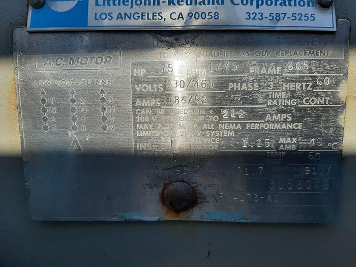 Used Mill, Hammer, 75 HP, C/st, 48" x 15", Bliss Eliminator #S744782