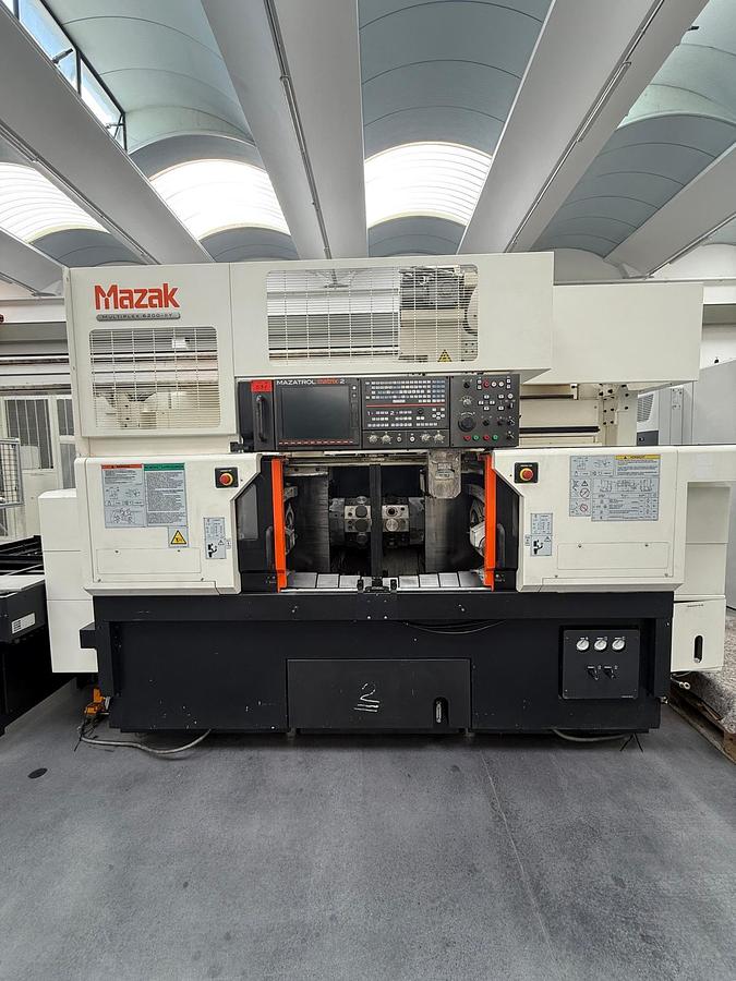 Usato Tornio usato Mazak Multiplex 6200 Y completo di GL 100 a vassoi