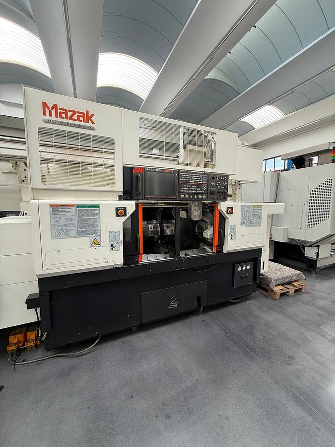 Usato Tornio usato Mazak Multiplex 6200 Y completo di GL 100 a vassoi