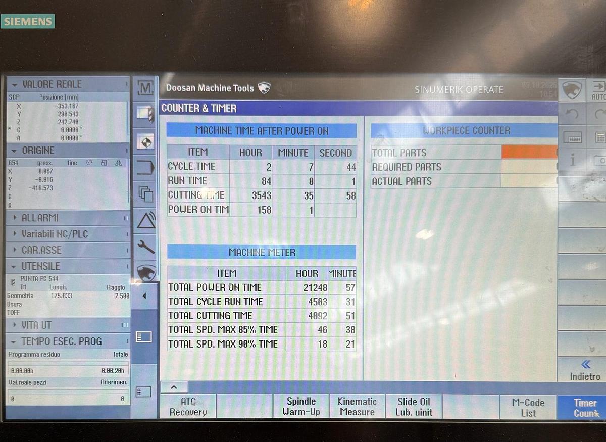 Usato CENTRO DI LAVORO DVF 6500 SIMENS