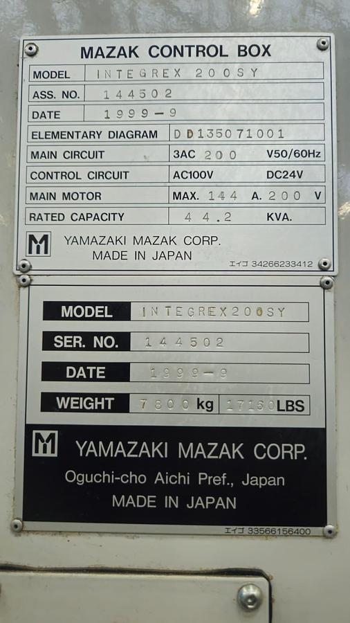 Usato CENTRO MULTITASKING MAZAK INTEGREX 200S