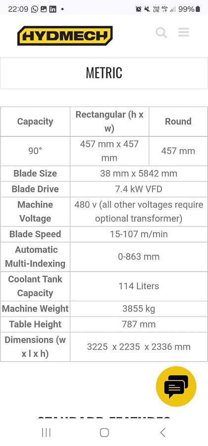 Usato SEGATRICE A NASTRO AUTOMATICA CNC HID-MECH H-14A