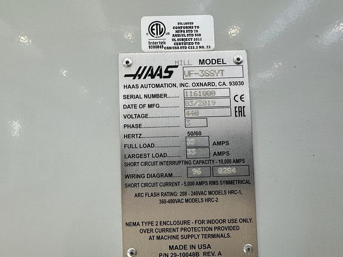 Usato 2019 Centro verticale Hass VF-3SSYT