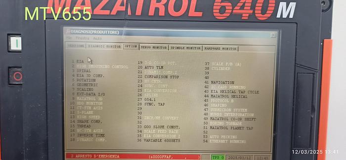 Usato Centro di lavoro verticale usato Mazak MTV655/60N