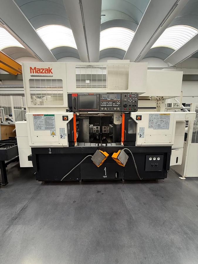 Usato Tornio usato Mazak Multiplex 6200 Y completo di GL 100 a vassoi
