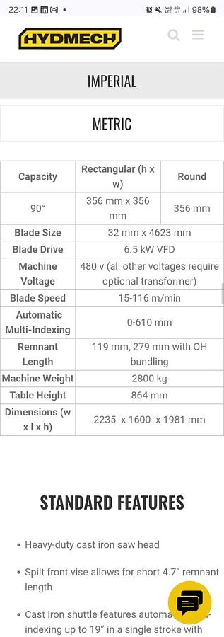 Usato SEGATRICE A NASTRO AUTOMATICA CNC HID-MECH H-14A
