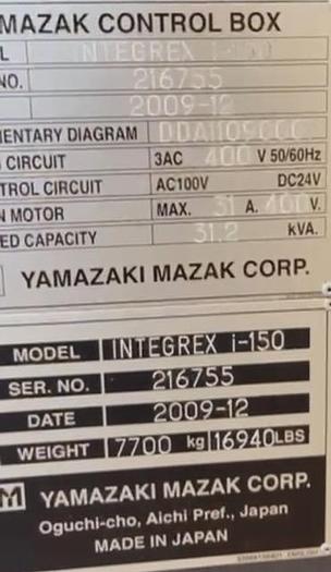 Usato 2009/12 MAZAK INTEGREX i-150