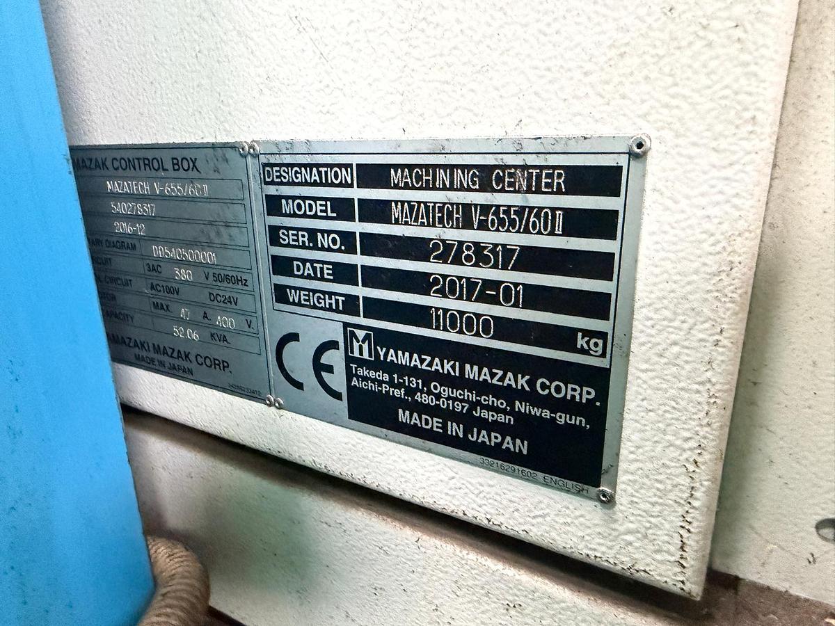 Usato Centro di lavoro verticale usato Mazak MTV655/60N