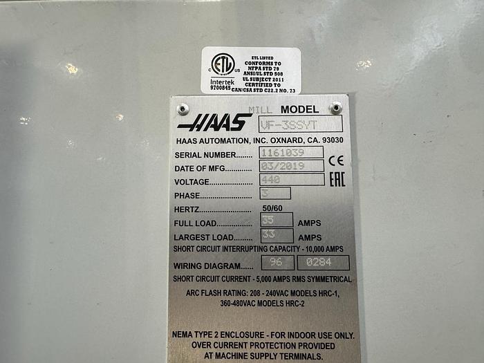 Usato 2019 Centro verticale Hass VF-3SSYT