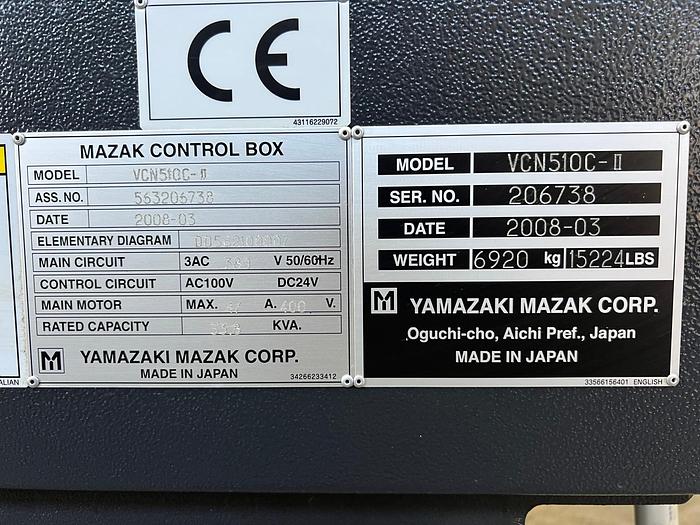 Usato 2008 MAZAK MAZAK VCN 510-C II