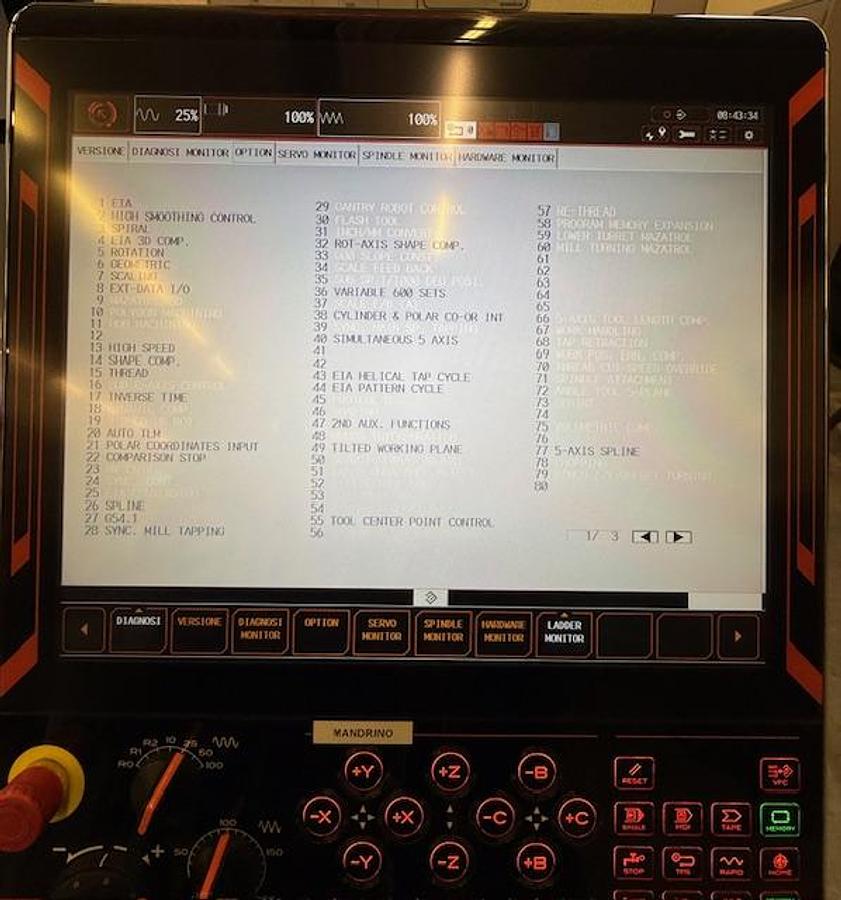 Usato Centro di lavoro a 5 assi Mazak Mod. CV5-500
