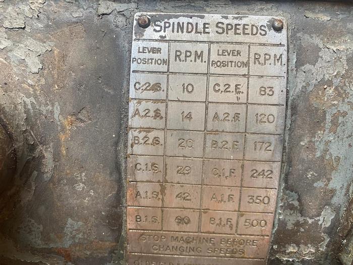 Used Oldfield & Schofield Gap Bed Center Lathe