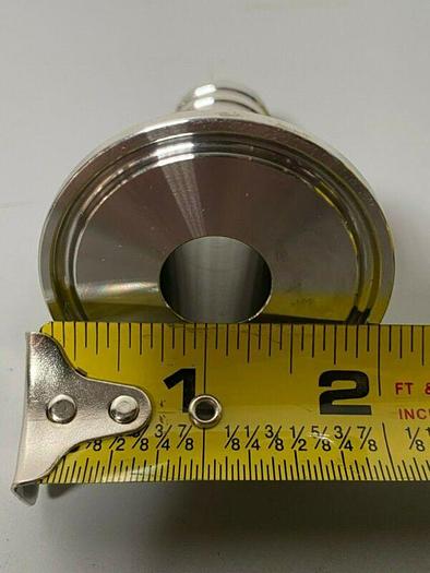 Used Glacier Tanks 14MPHR-G150-075 Stainless Steel Rubber Hose Barb Adapter