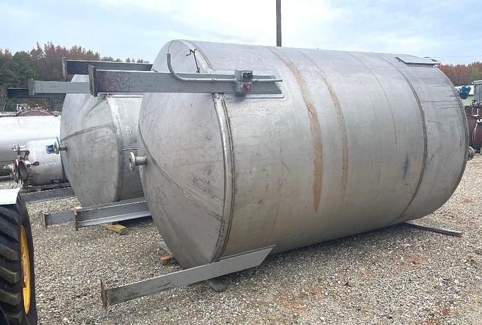 Used 4,000 GALLON AB DUFFY TANK - 7.5 HP/XP MIXER - S/S