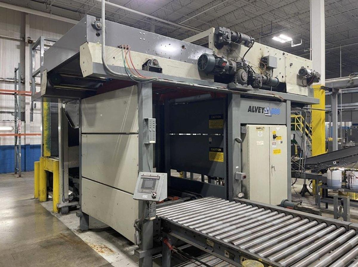 Used Alvey 880 High-Level Palletizer