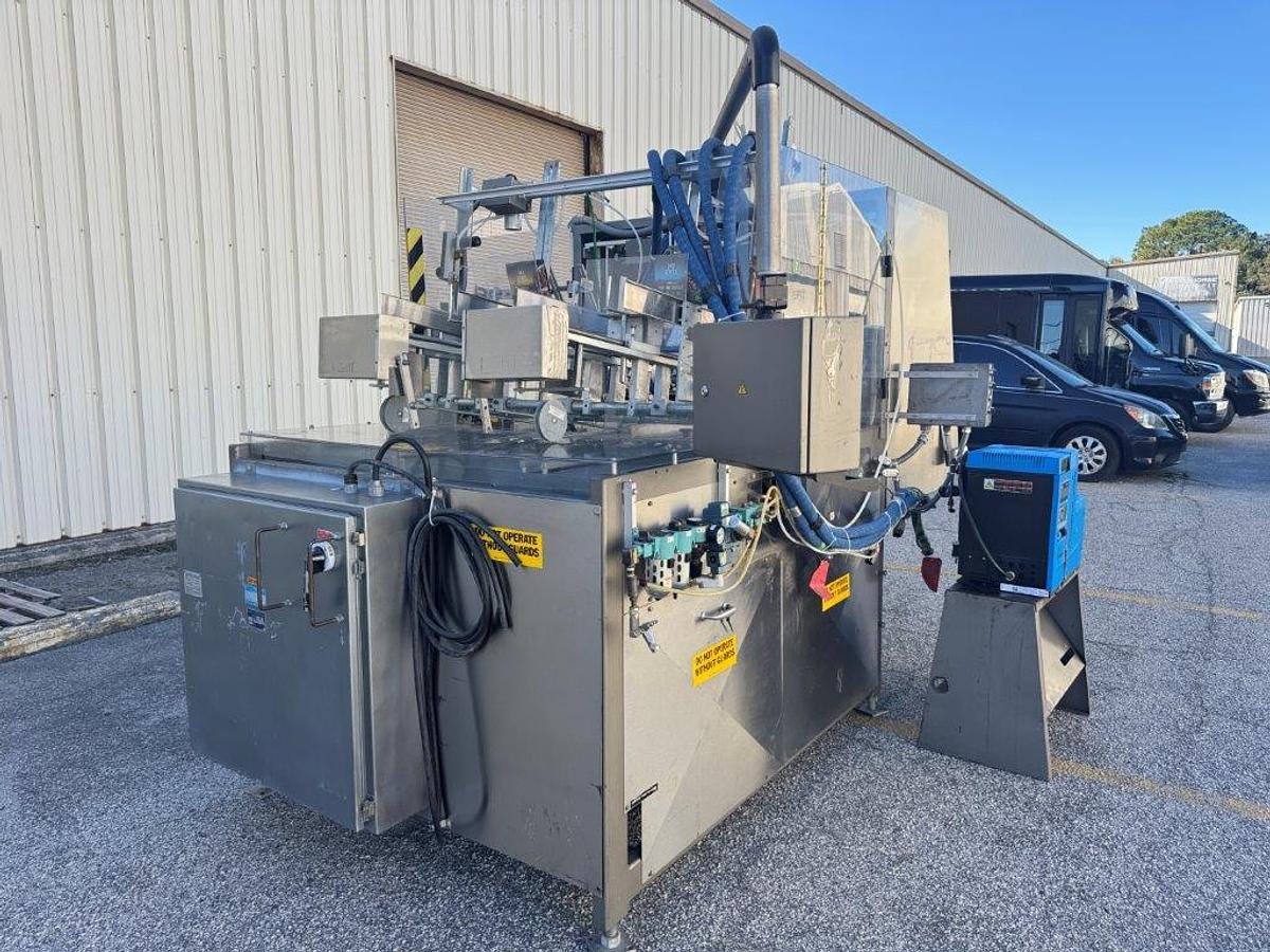 Used Doboy 752 Tray Former with Hot Melt Glue