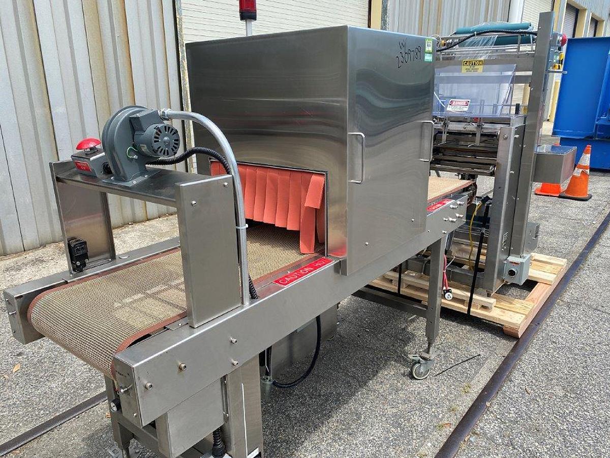 Used OMEGA SL-18 Shrink Bundler & Heat Tunnel