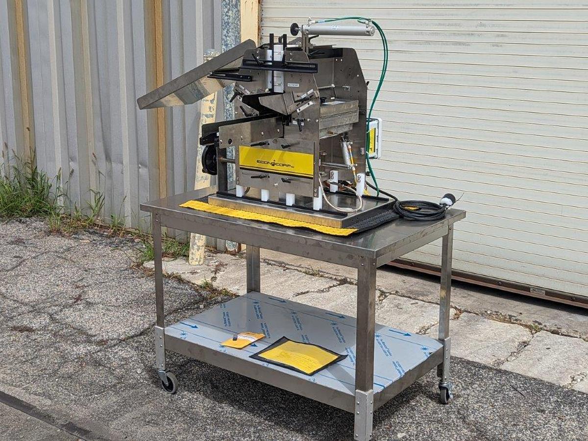 Used Econocorp Twinseal Carton Glue Sealer