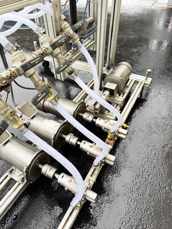 Used Equipment Express (E-PAK) 8-Valve Inline Bottle Filler