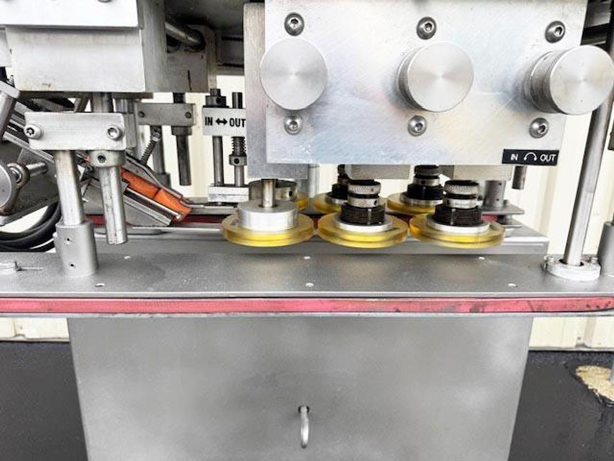 Used SureKap 6-Spindle Inline Screw Capper with Hopper