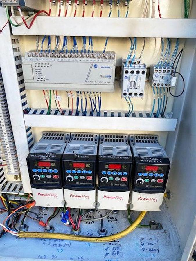 Used DYCO Bottle Debagger Table / Conveyor