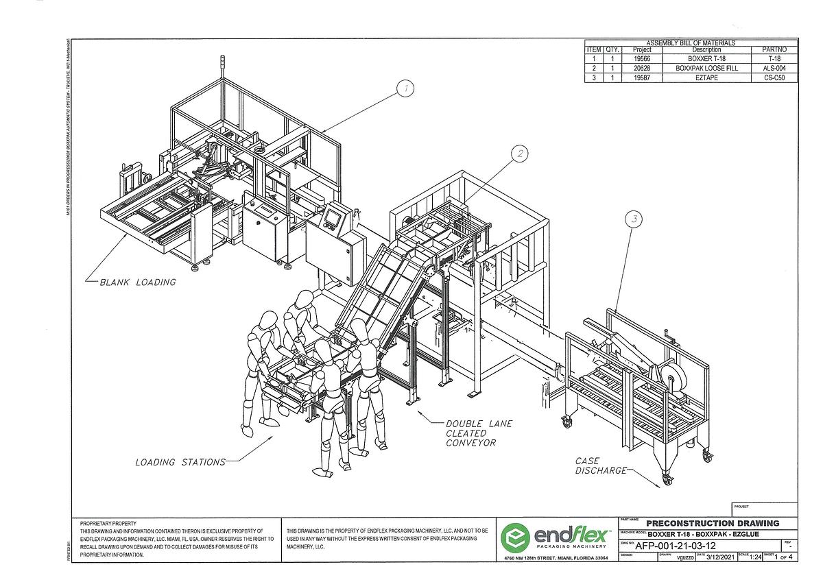 Used 2021 Endflex / Paxiom BOXXER T 18  / BOXXPAK ALS / EZTAPE