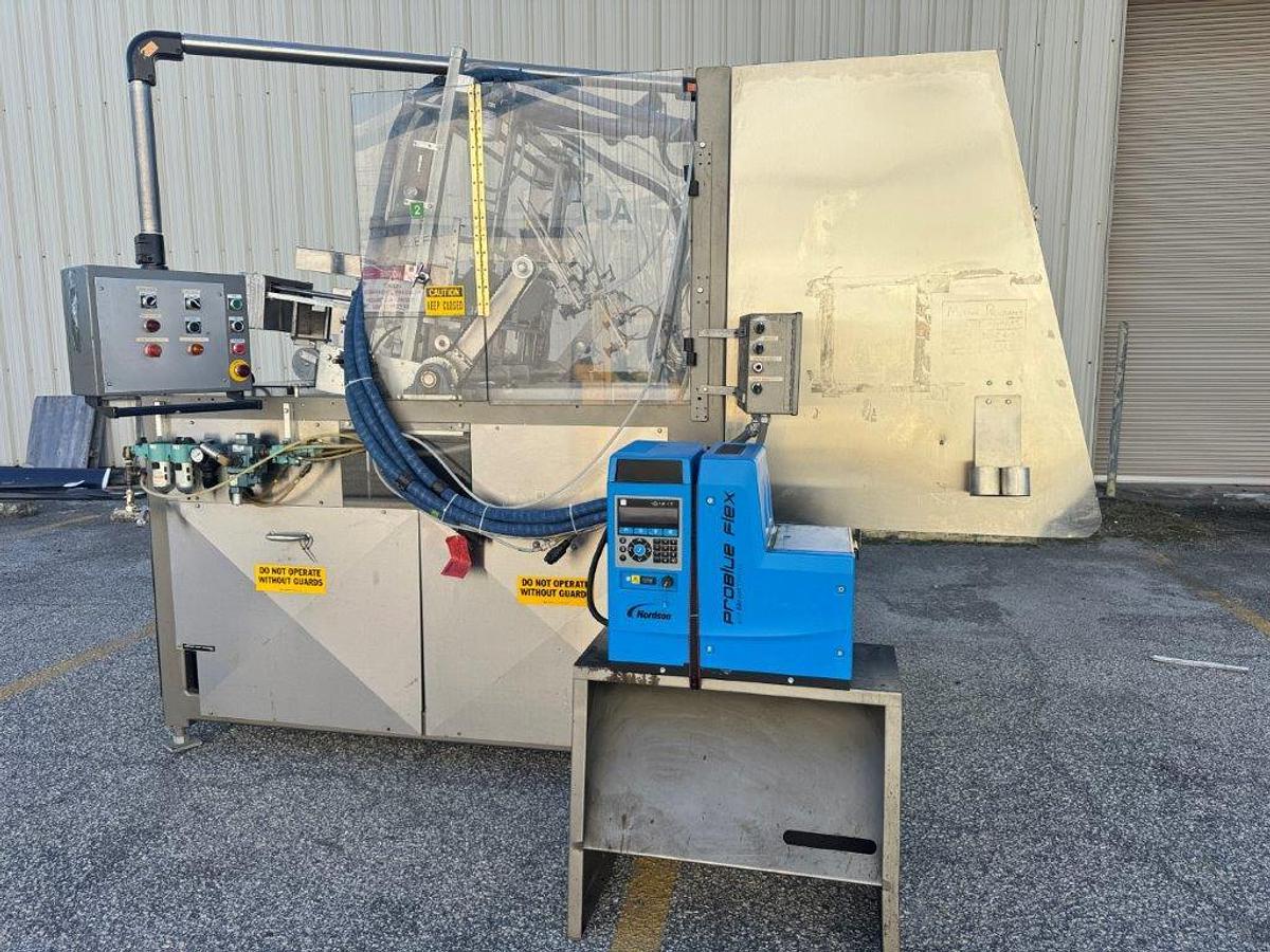 Used Doboy 752 Tray Former with Hot Melt Glue