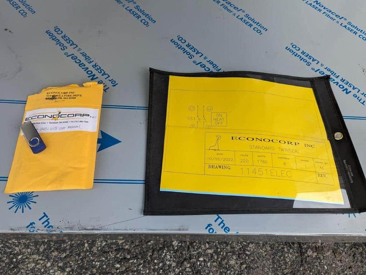 Used Econocorp Twinseal Carton Glue Sealer