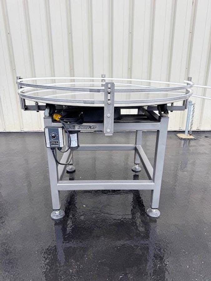 Used SureKap 48-Inch Rotary Accumulation Table