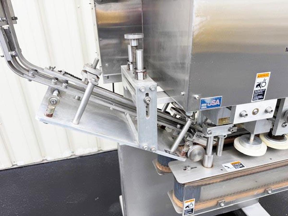 Used SureKap 6-Spindle Inline Screw Capper with Hopper