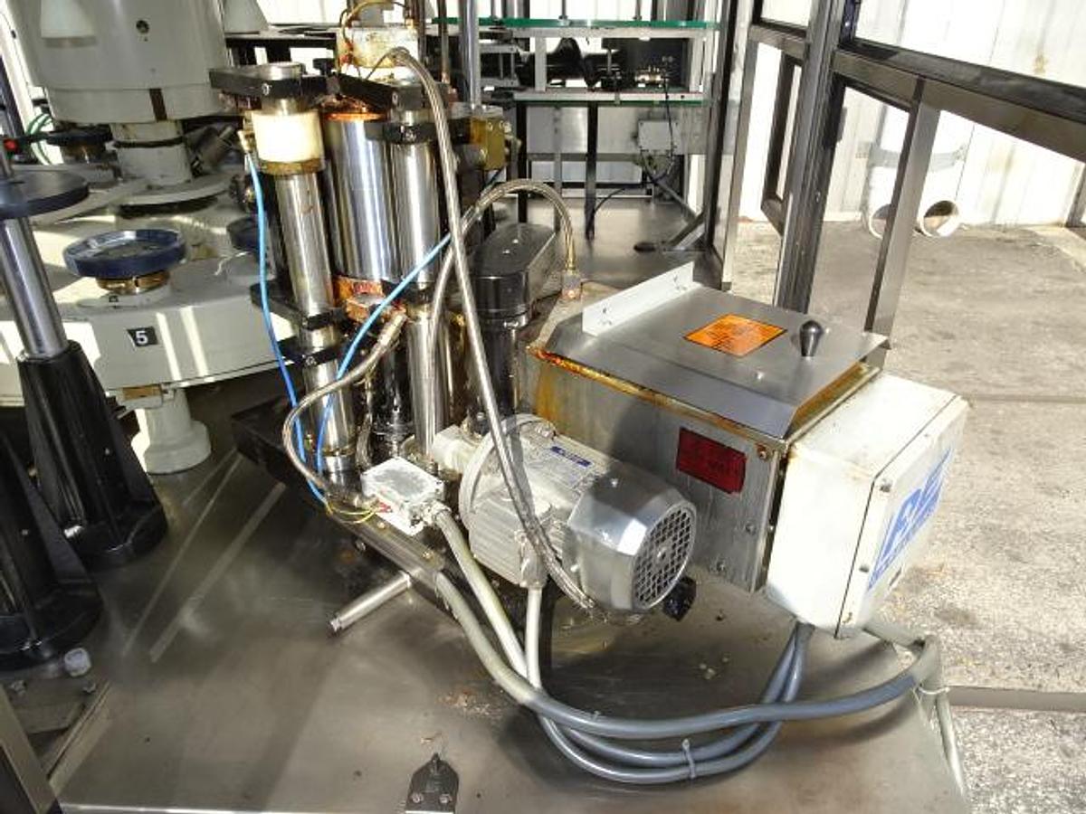 Used P.E. Labellers Futura S Cut & Stack Hot Melt Labeler