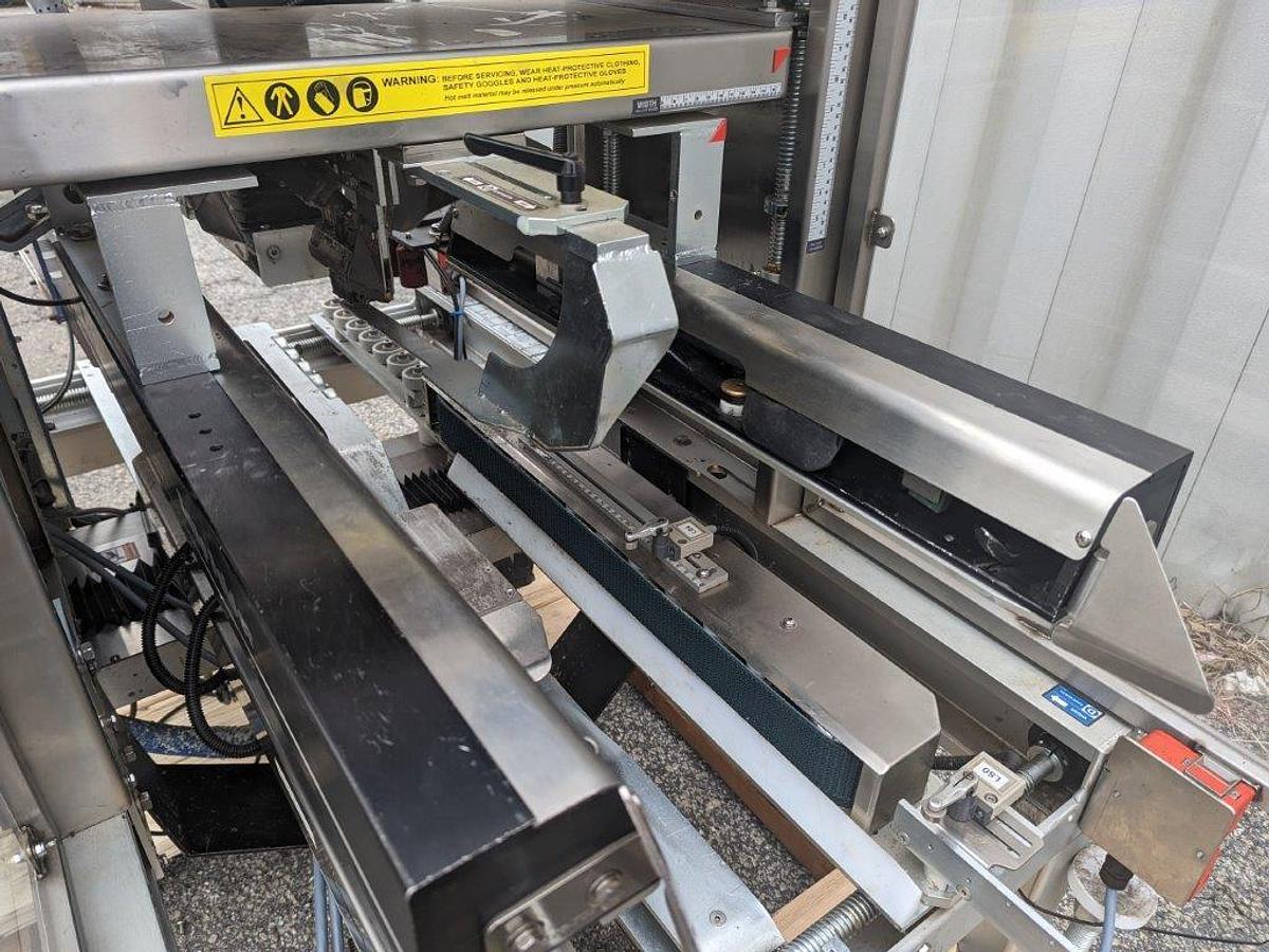 Used BEL 270 Auto Top & Bottom Case Glue Sealer