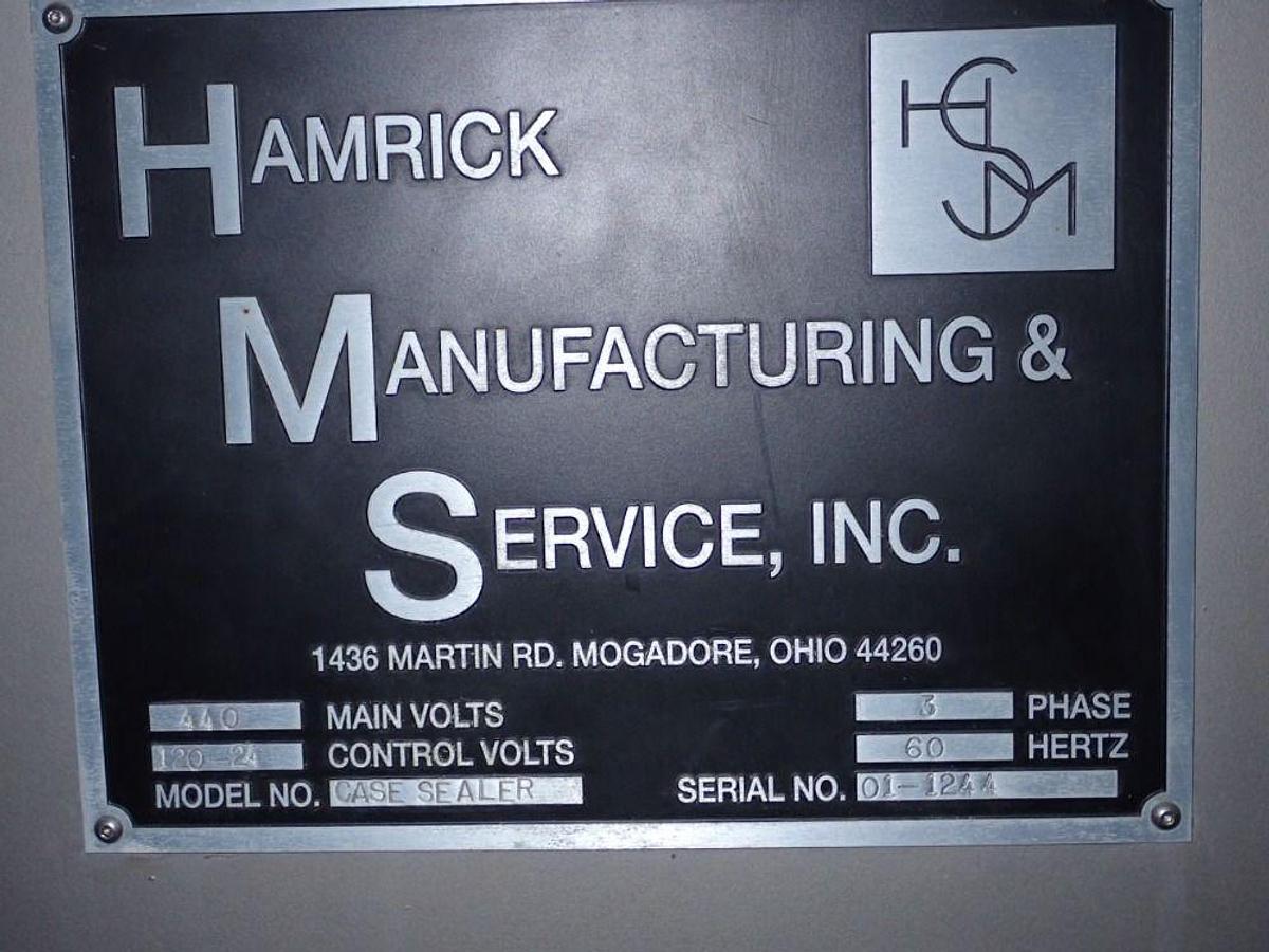 Used 2001 Hamrick Top Case Sealer w/Hot Melt