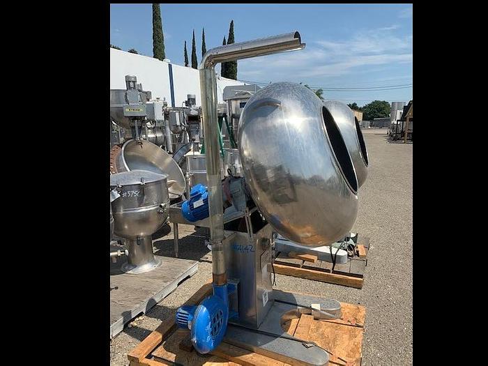 Used 40'' Stainless Steel Coating Pan With Blower