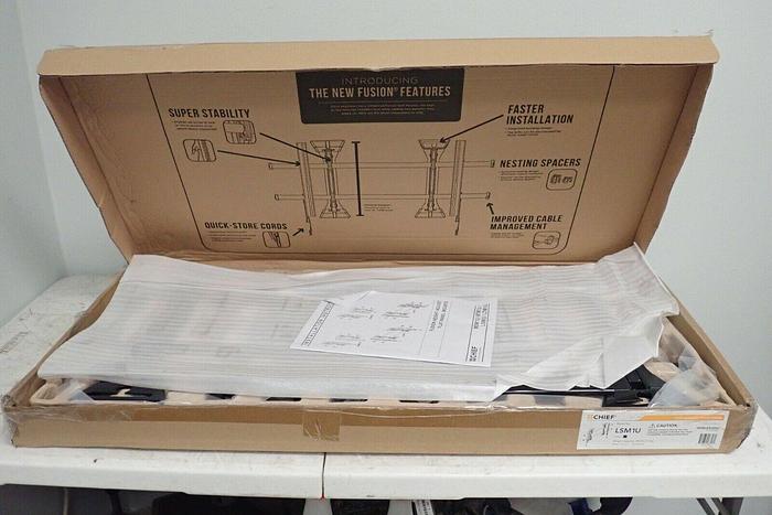 Used Chief LSM1U Fusion Series Fixed Wall Mount for 37" To 63" Displays