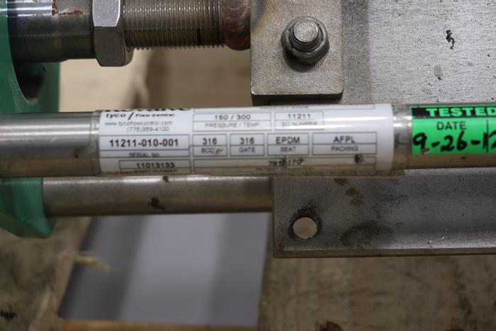 Used Rovalve 6" Air Operated Knife Gate Valve #44134