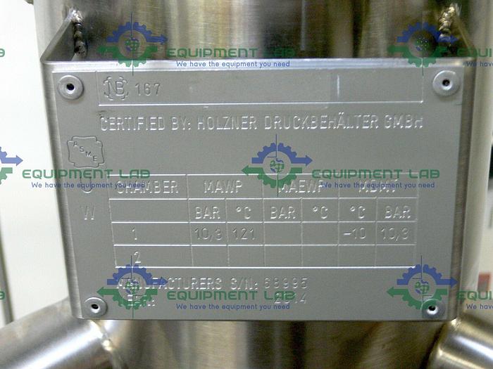 Used BHS Filtration Stainless Steel Column Skid w/ 150 PSI Column w/ Gate Valve