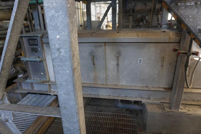 Used FKC MODEL SHX-400X2500l Screw Press S/S MFG. 2015