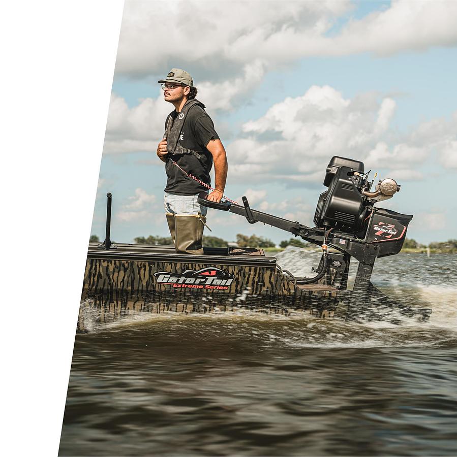 Gator-Tail Extreme Series Gator-Tail's flagship offering, Our best equipped surface drive boat.