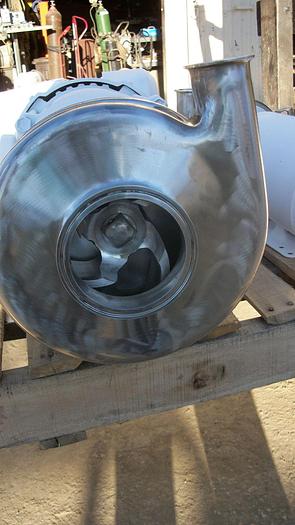 Used Pump, Centrif., 10 HP, S/st, 3 x 2 x 8, Tri Clover, #S734246
