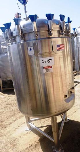 Used Reactor, 158 Gallon, 316L S/st, Jkt, 50 PSI, Precision A #S744211