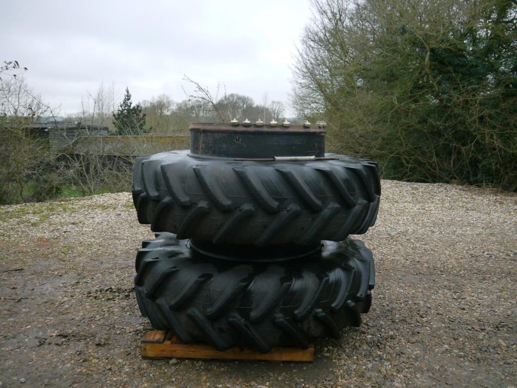 Used Pair 20.8 R42 Dual Wheels and Tyres