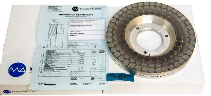 Used Meister Master Vit Diamond D32-550-H-13-250-X100-V87-39 Grinding Wheel (7753)W